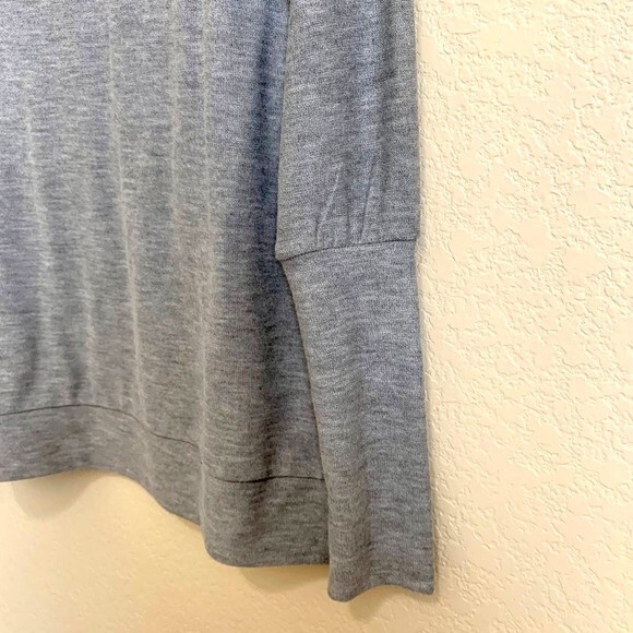 Chaser grey sweatshirt cowl neckline kangaroo pocket sweatshirt size S - Picture 7 of 8